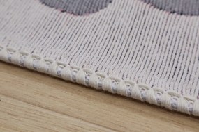 Praktik home, TRHÁK: Detský kusový koberec Natur Slony, 120x170, šedá, detská izba