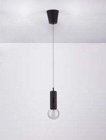 LED stmievateľný čierny moderný luster Chronos