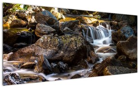 Obraz kamenistého potoku (120x50 cm)