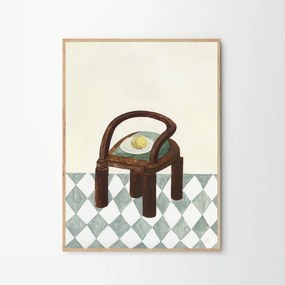 The Poster Club Plagát Chair with Fruit by Isabelle Vandeplassche 50x70 cm