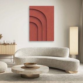 Gario Obraz na plátne Červený reliéf 3D Rozmery: 40 x 60 cm