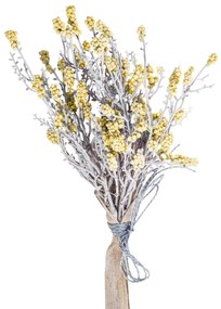 Dekoratívna kvetina 34 cm ,s kvetmi 20 cm, svetlo žltá