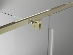 Mexen Exo, výklopný sprchový kút 110 x 75 cm, číre sklo, zlatá, 819-110-075-50-00