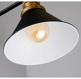 Čierne kovové nástenné svietidlo Fundo - Candellux Lighting