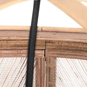 Orientálne závesné svietidlo hnedé 50 cm - Pascal