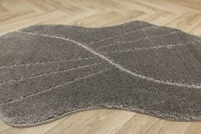 Kúpeľňový koberček Shell sivý