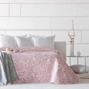 Prikrývka na posteľ OPERA ružová dvojlôžko