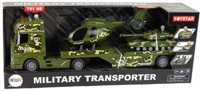 Lean Toys Vojenská súprava – kamión, vrtuľníka a tank