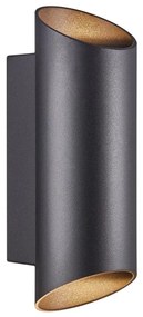 Nordlux - Vonkajšie nástenné svietidlo NICO 2xGU10/35W/230V IP54 čierna