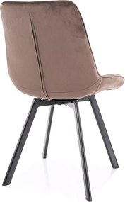 SI Monti Velvet stolička kapučín