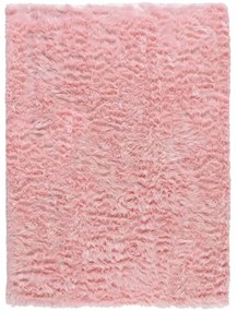 Flair Rugs koberce Kusový koberec Faux Fur Sheepskin Pink - 120x170 cm