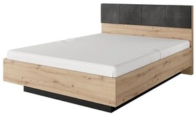 Posteľ 160 TALLY artisan dub/antracit