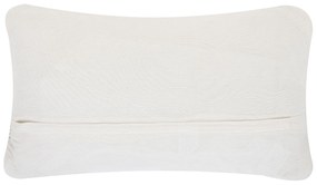 Dekoratívny bavlnený makramé vankúš 30 x 50 cm biely ALATEPE Beliani