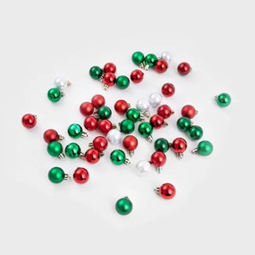 Vianočné guľky GERONI farebné 714511 (48ks)
