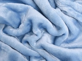 XPOSE® Mikroplyšová plachta Exclusive - svetlo modrá 200x220 cm