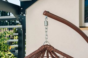 Hnedé závesné kreslo KOKON