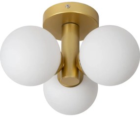 Lucide 74116/03/02 - Kúpeľňové stropné svietidlo TRUDY 3xG9/40W/230V IP44 zlatá LC3636