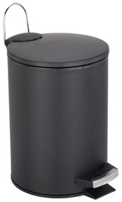 Erga, odpadkový kôš guľatý 3l, čierna, ERG-07514