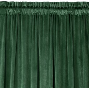 ZATEMŇOVACÍ ZÁVES NA PÁSKE ROSA 135X300 CM TMAVOZELENÁ