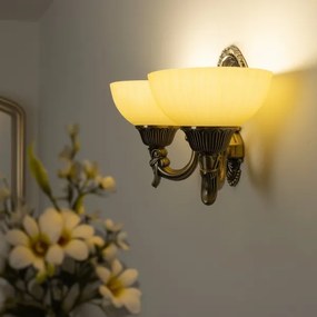 Brilagi - Nástenná lampa CLASSIC 2xE27/60W/230V mosadz