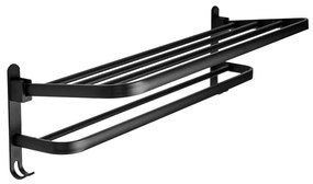 Gamma Gamma, vešiak na uteráky 59cm, čierna matná, GMA-UWS-BK