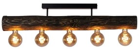 Spot-Light DO6997556 - Prisadený luster TRABO 5xE27/60W/230V borovica