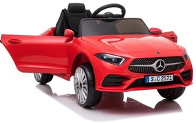 LEAN TOYS ELEKTRICKÉ AUTÍČKO - Mercedes CLS 350 - nelakované - červené  - 2x45W MOTOR - 1x12V4,5Ah BATÉRIA - 2022