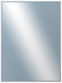DANTIK - Zrkadlo v rámu, rozmer s rámom 60x80 cm z lišty Hliník strieborná drásaná (7269218)