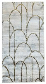 Koberec Frisee Diamond 1,6/2,3 A0073 biela/zlatá