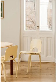 Žltá jedálenská stolička Atto – noo.ma