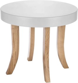 Detský okrúhly stôl drevené nožičky 37 cm a 47 cm Drevo