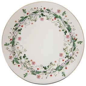 Porcelánový dezertný tanierik s kvetmi  Flower fields - Ø 21*2 cm