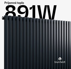 Blumfeldt Delgado radiátor | Moderný dizajn | 63 x 100 cm | 891 W | Stredové pripojenie