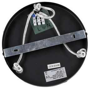 Candellux Čierno-zlatý závesný luster Gregory pre žiarovku 3x E14 s guľatou základňou 33-78995