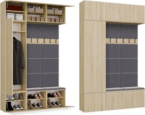 Předsíňová stěna Haga 1Sz2W 150 cm dub Sonoma