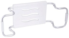 Spirella Nastaviteľné sedátko do vane, biela, 55–65 cm