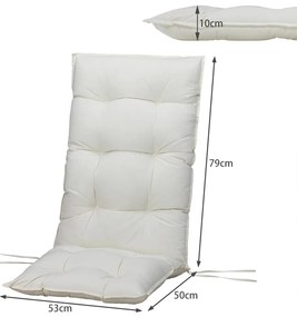 InternetovaZahrada 6 x poduška Cozy Vanamo 129x53x10cm - krémová