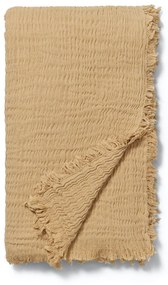 Béžový pléd na dvojlôžko 240x260 cm Reloved - JUNA