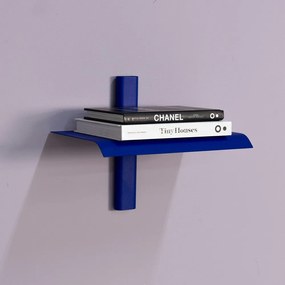 Modrá kovová polica 28 cm Hola – Spinder Design