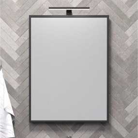 Kúpeľňové zrkadlo BORGSTED 60x80 cm čierne