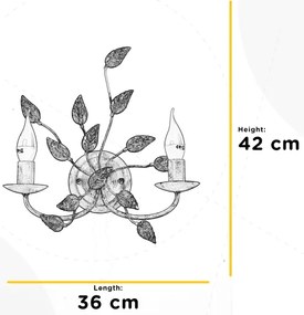 ONLI - Nástenné svietidlo COLLANA 1xE14/6W/230V biela/zlatá
