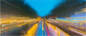 Obraz - Maľba abstrakcie (120x50 cm)