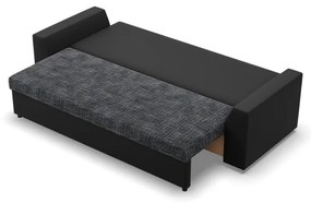 Trojmiestna rozkladacia sedačka LUGO popolová / čierna