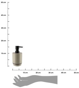 Dávkovač mydla Longan, béžová/s čiernymi prvkami, 290 ml