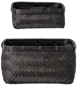 Bambusové košíky v súprave 2 ks 24x24x12 cm Donia – Bloomingville