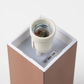 Brilagi - Vonkajšie svietidlo s 2 zásuvkami SCHUKO NOVA 1xE27/15W/230V 40 cm IP44 hnedé
