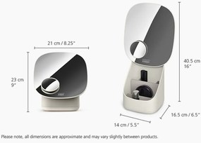 Kozmetické zväčšovacie zrkadlo (3x) 18,5x23 cm Viva – Joseph Joseph