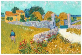 Obraz - Vincent van Gogh, Farmhouse in Provence, reprodukcia (90x60 cm)