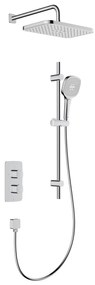 KFA Armatura 5759-301-00 - Sprchová súprava s termostatickou podomietkovou batériou MALAGA l. chróm