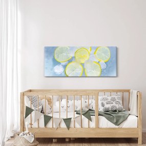 Obraz citróna v ľade (120x50 cm)